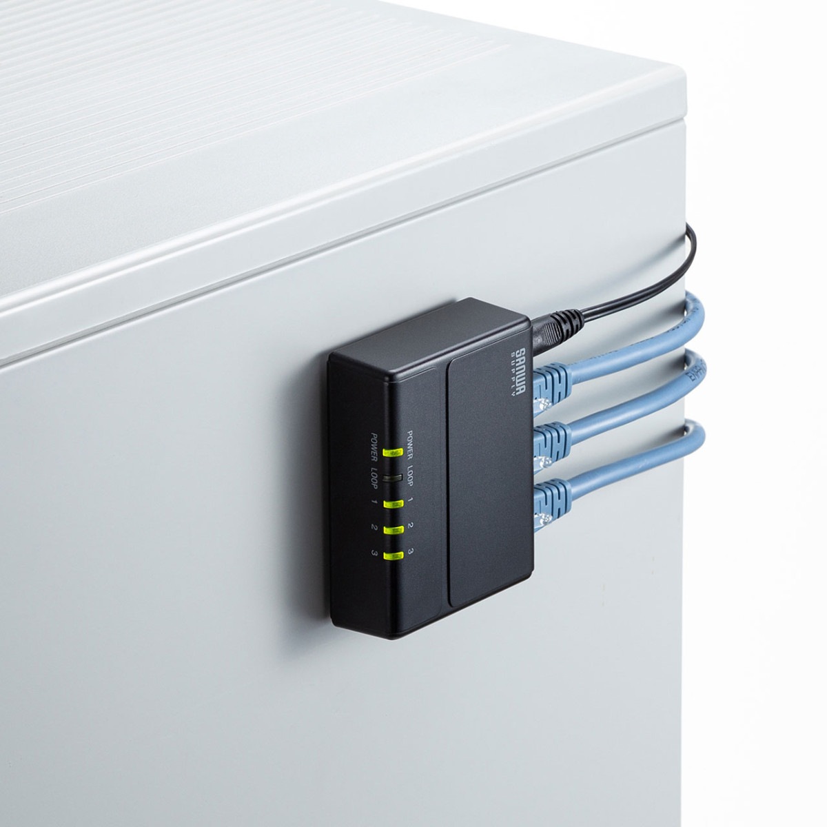 [LAN-GIGAP301BK] �����ӥå��б� �����å��󥰥ϥ�(3�ݡ��ȡ��ޥ��ͥå��դ�)