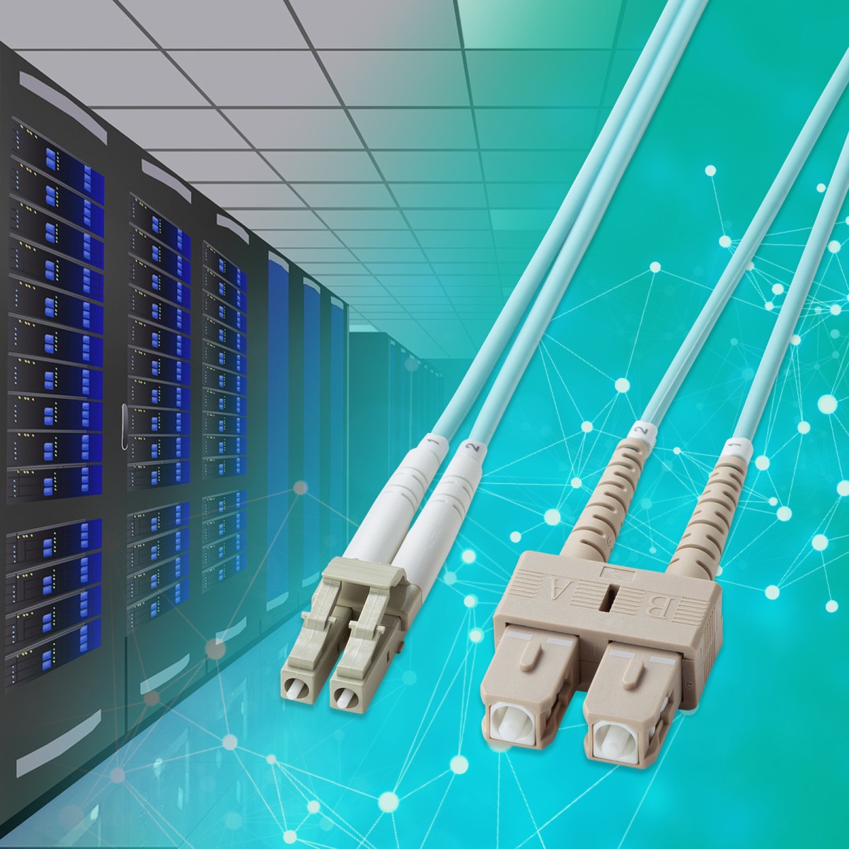 [HKB-HOM3LCSC-02] �䶯�ᥬ�ͷ����ե����Х����֥�(�ޥ��OM3��LC��2-SC��2��2m)