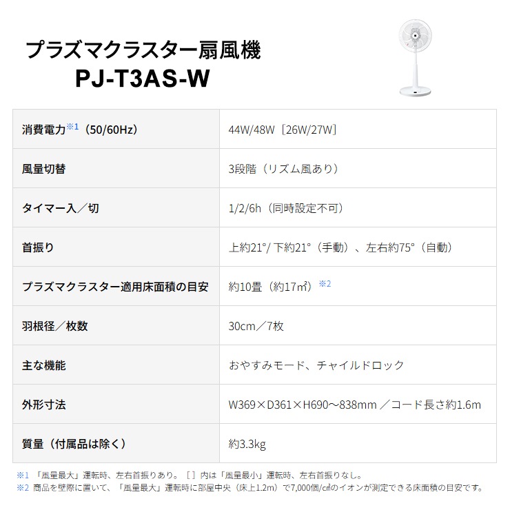 [PJ-T3AS-W] �ץ饺�ޥ��饹���������� AC�⡼���� �ۥ磻�ȷϡ�