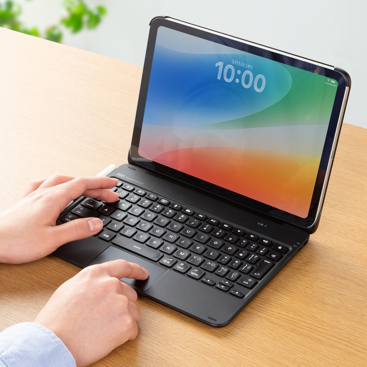[SKB-BTIPAD5BK] A16��iPad ��10�������ѥ������դ�Bluetooth�����ܡ��� ���å��ѥå���¢ JIS����