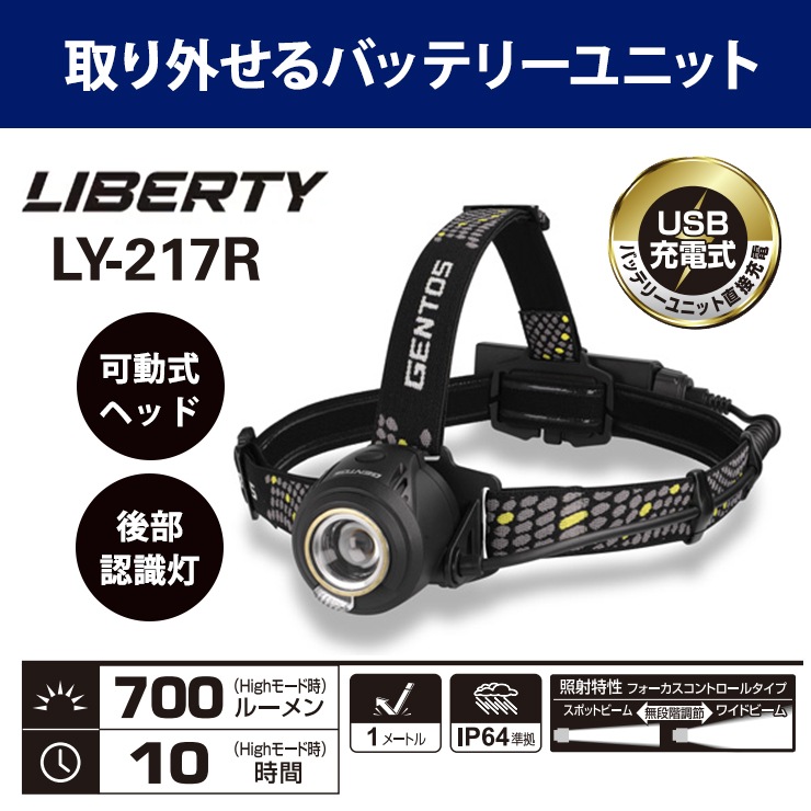 [LY-217R] LIBERTY���꡼�� �إåɥ饤�� 700lm
