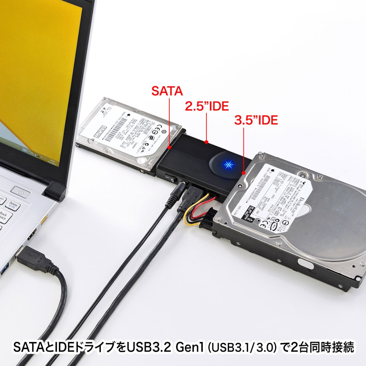 [USB-CVIDE6] IDE/SATA-USB3.0�Ѵ������֥�