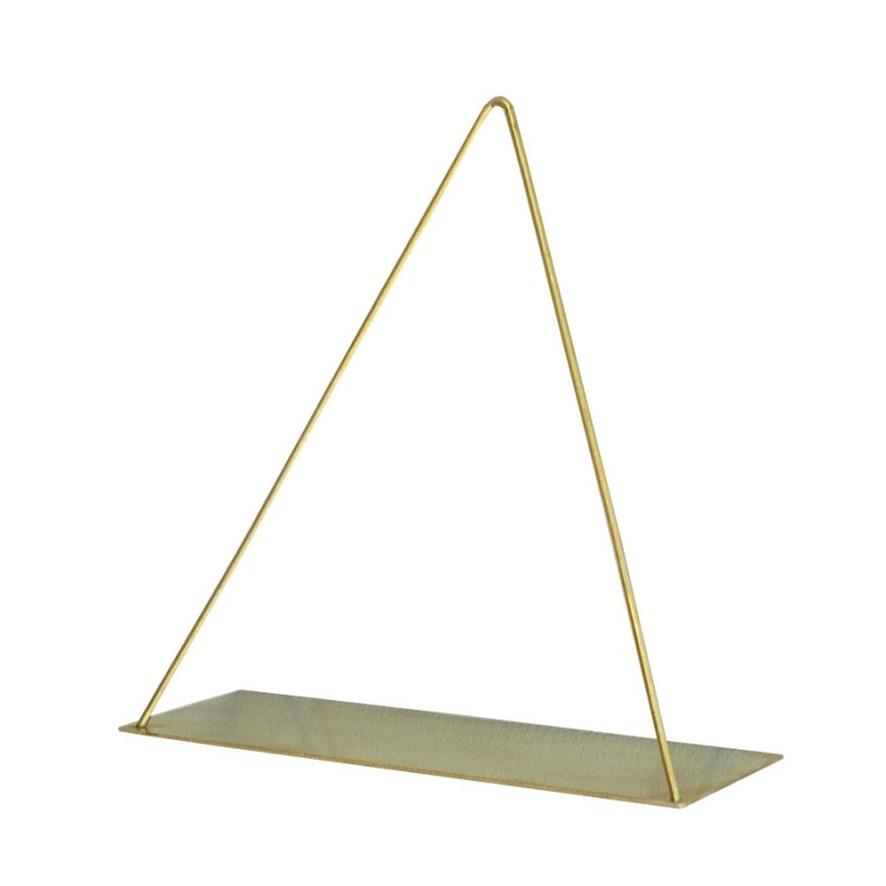 [4589824364810] �ǥ����ץ쥤������� �ɳݤ� PIKE wall brass shelf TRIANGLE �ԥ� �������� �֥饹������� �ȥ饤���󥰥� ��﫡�