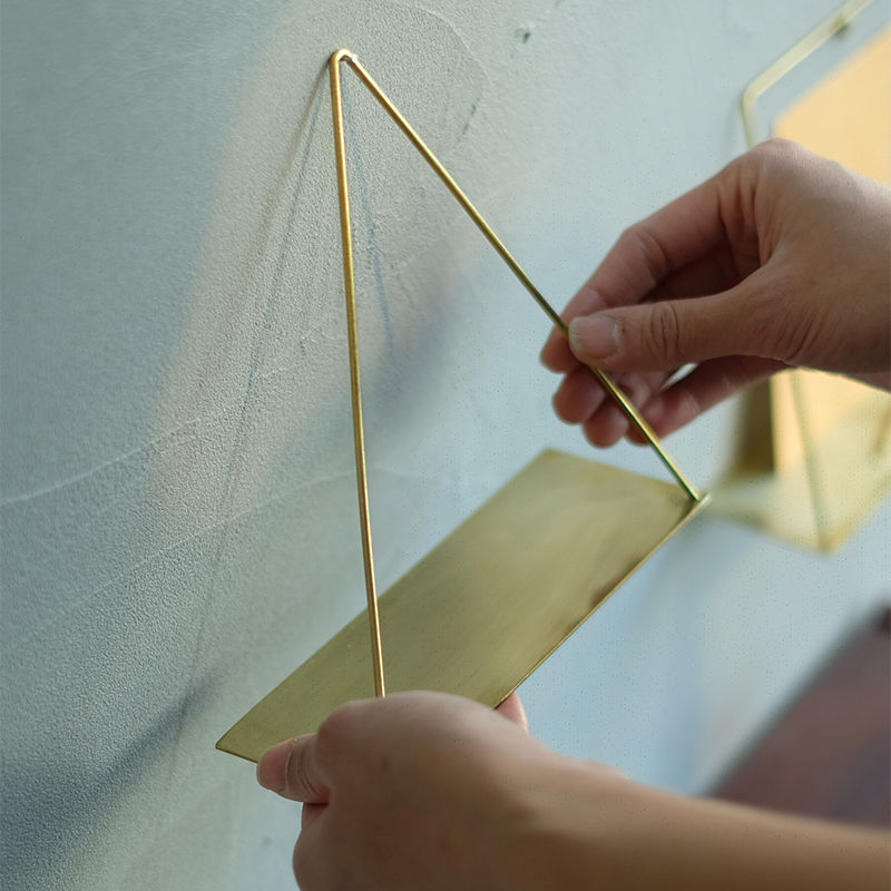 [4589824364810] �ǥ����ץ쥤������� �ɳݤ� PIKE wall brass shelf TRIANGLE �ԥ� �������� �֥饹������� �ȥ饤���󥰥� ��﫡�