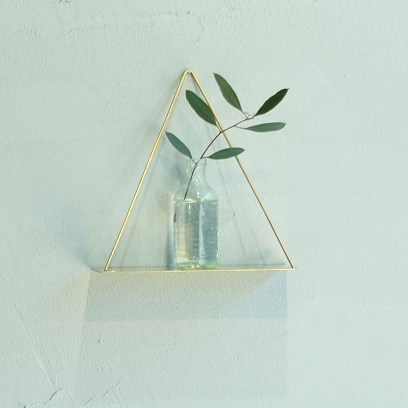 [4589824364810] �ǥ����ץ쥤������� �ɳݤ� PIKE wall brass shelf TRIANGLE �ԥ� �������� �֥饹������� �ȥ饤���󥰥� ��﫡�