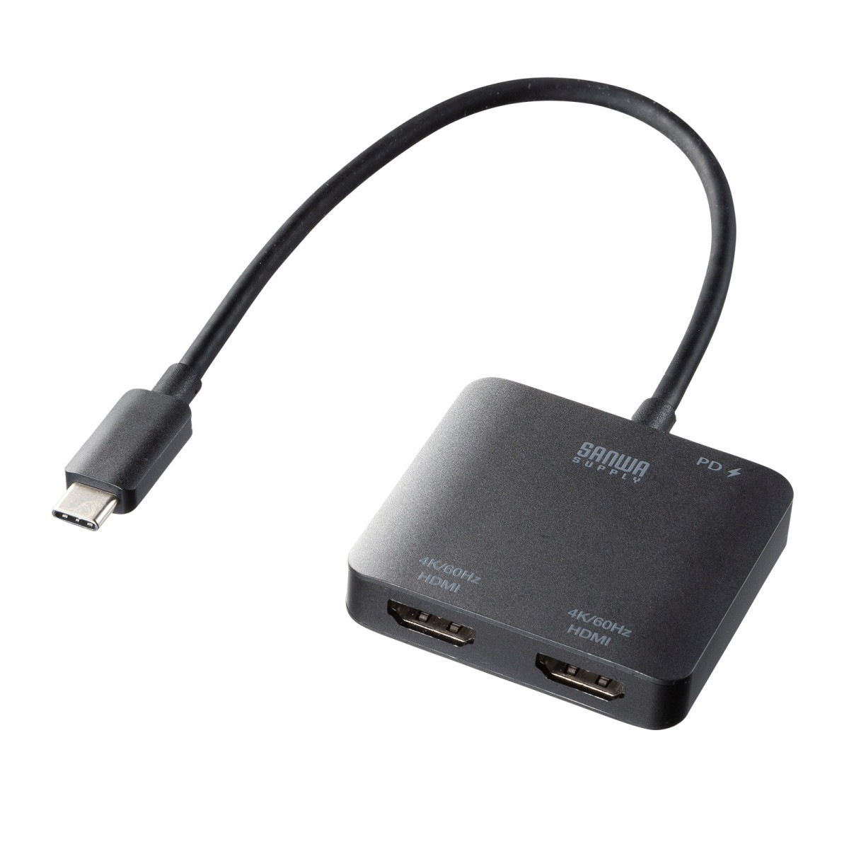 [AD-ALCMST2HDPD] USB Type C-HDMI�Ѵ������ץ�(2�ݡ���/4K/PD�б�)