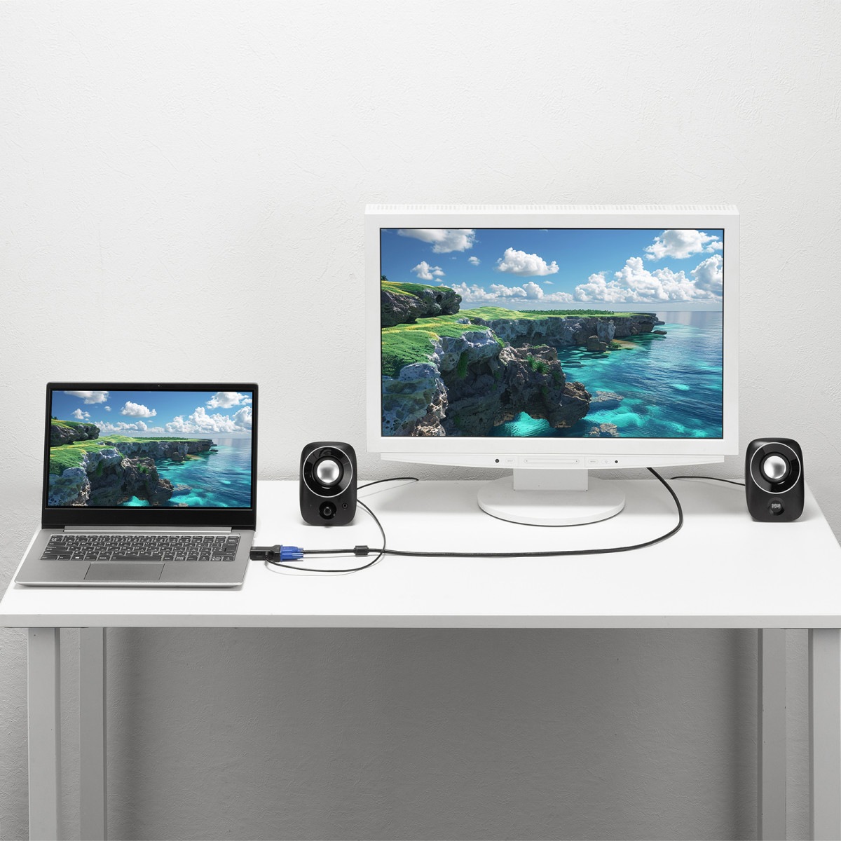 [AD-HD33VGA] HDMI-VGA�Ѵ������ץ�(�����ǥ��������դ�)