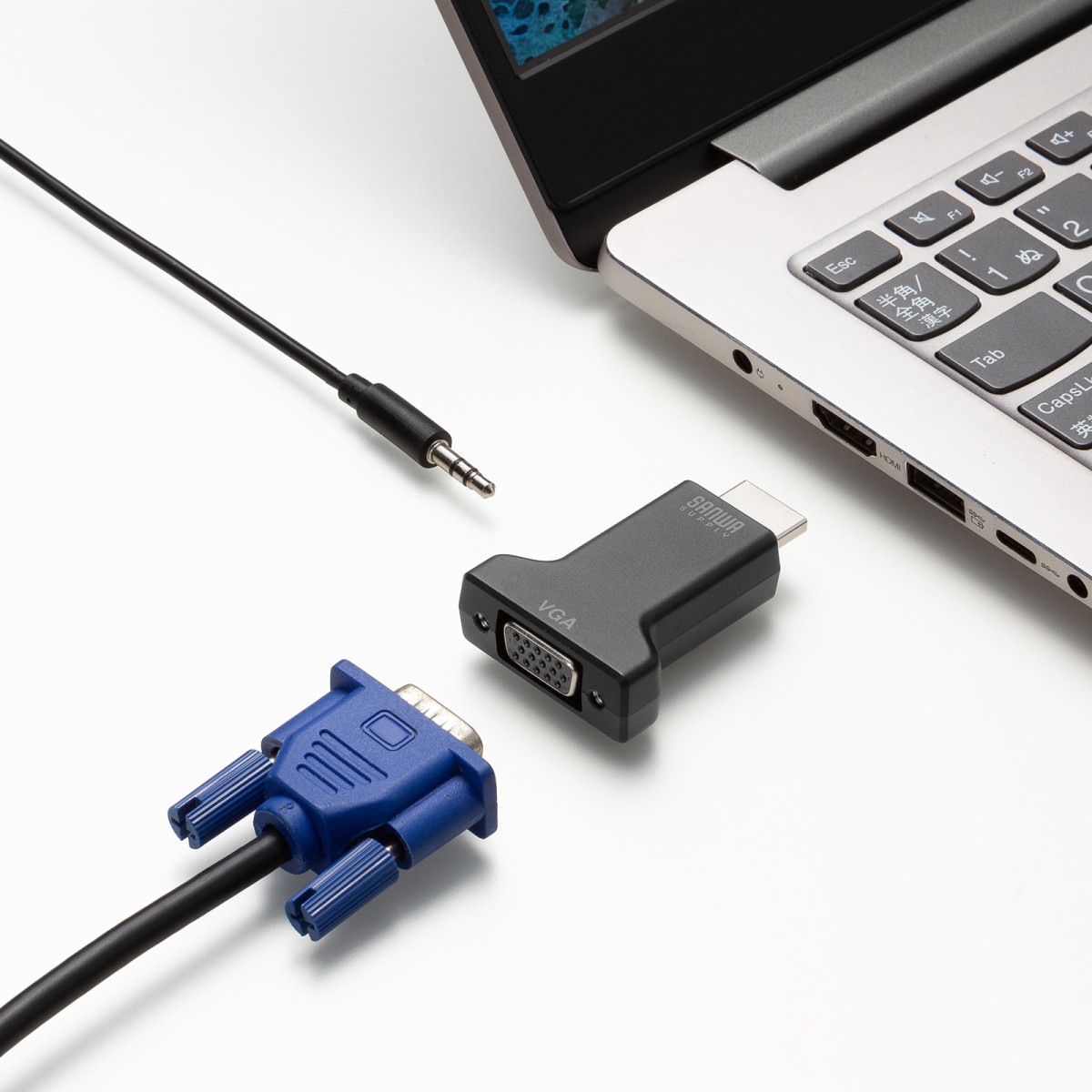 [AD-HD33VGA] HDMI-VGA�Ѵ������ץ�(�����ǥ��������դ�)