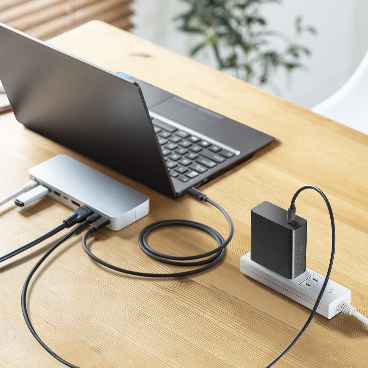 [ACA-PD93BK] USB PD�б�AC���Ŵ�(PD100W��TypeC�����֥��դ�)