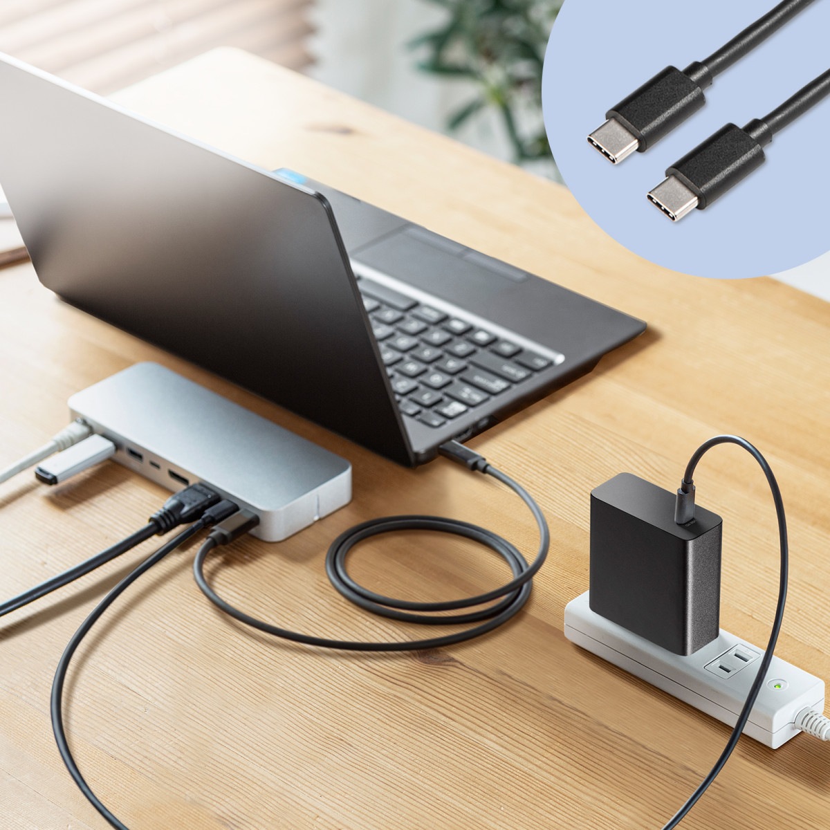 [ACA-PD93BK] USB PD�б�AC���Ŵ�(PD100W��TypeC�����֥��դ�)