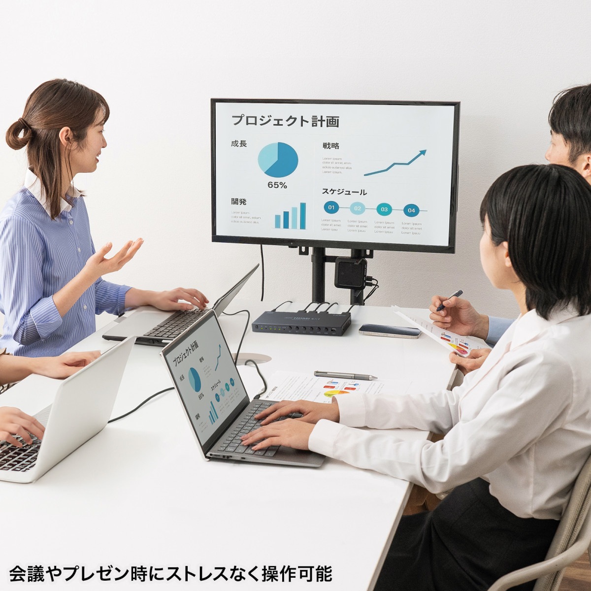 [SW-UHD41RSL] 4����1����HDMI���ش�(4K�б�/������쥹����/��⥳���դ�)