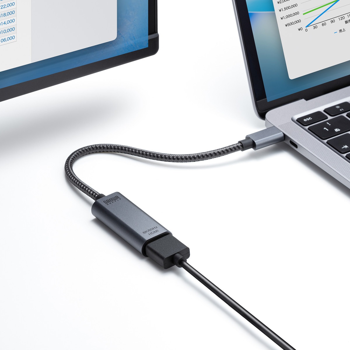 [AD-ALC8KHDR] USB Type-C��HDMI�Ѵ������ץ�(8K/60Hz/HDR)