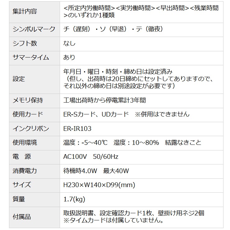 [ER90719] ���ò�������� ������쥳���� ER-110SUW ���ȼ�����˥åȤ��� �ۥ磻��