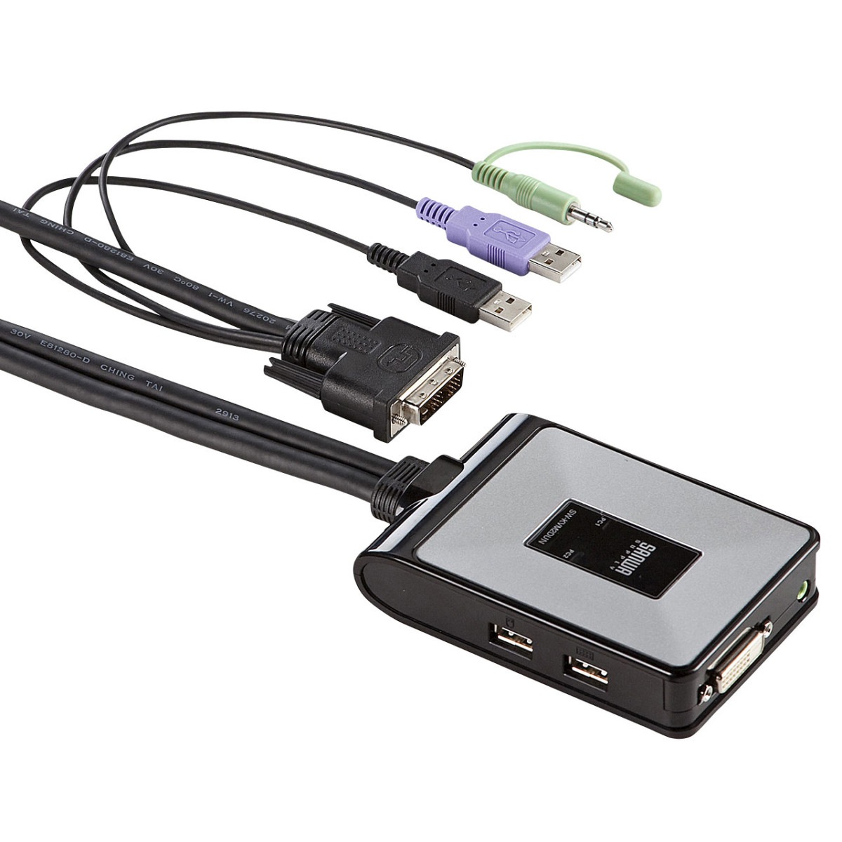 [SW-KVM2DUN] �ǥ����ץ쥤���ߥ�졼������б�DVI�ѥ�����ư���ش�(2:1)