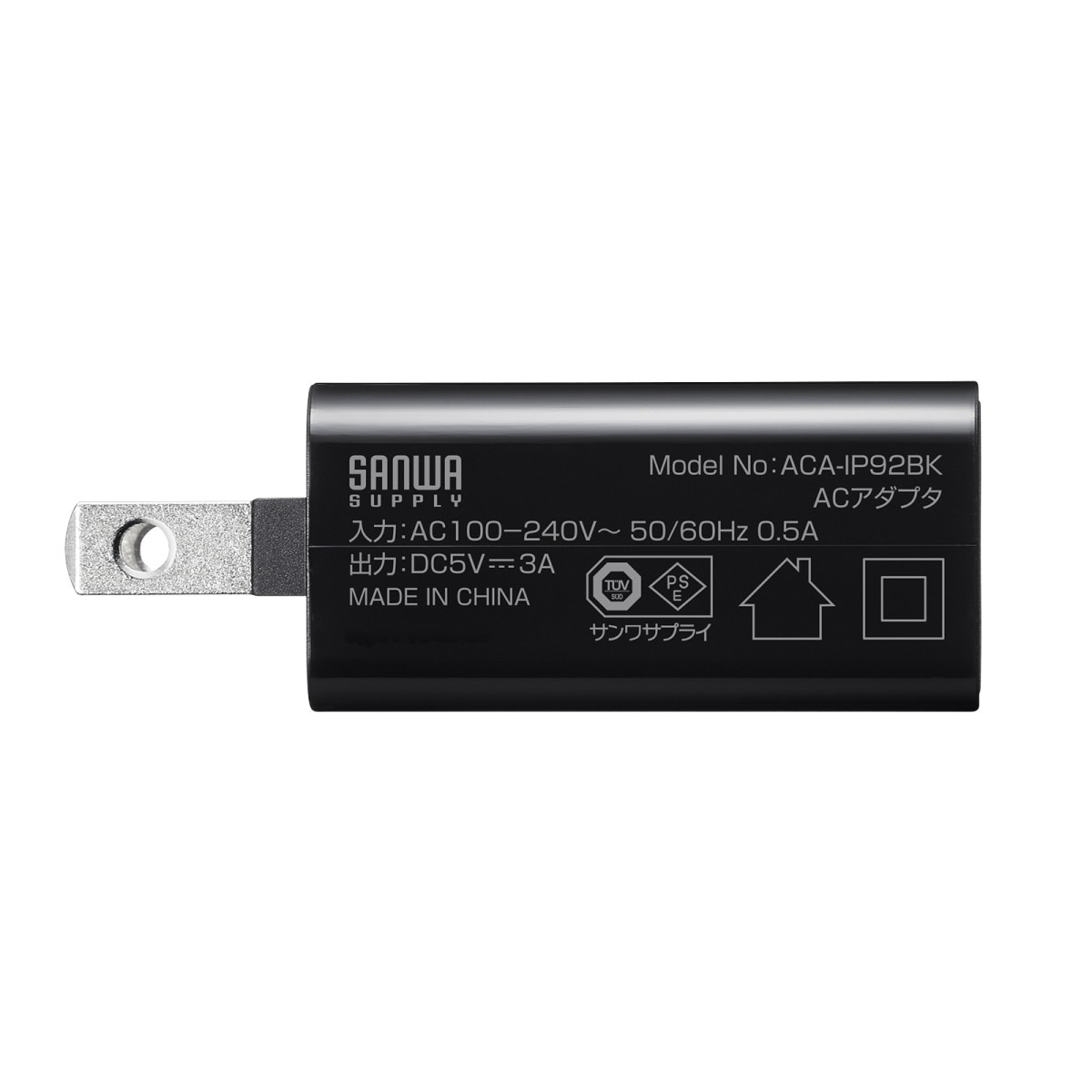 [ACA-IP92BK] USB Type-C���Ŵ�(1�ݡ��ȡ�3A)