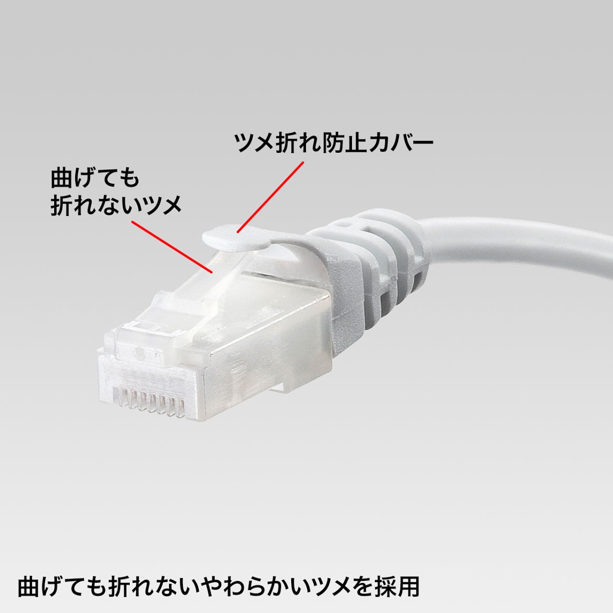 [LA-Y5TS-03] �ĥ��ޤ��ɻߥ��С��դ�CAT5e�����ӥå��б�LAN�����֥�(3m���ۥ磻��)