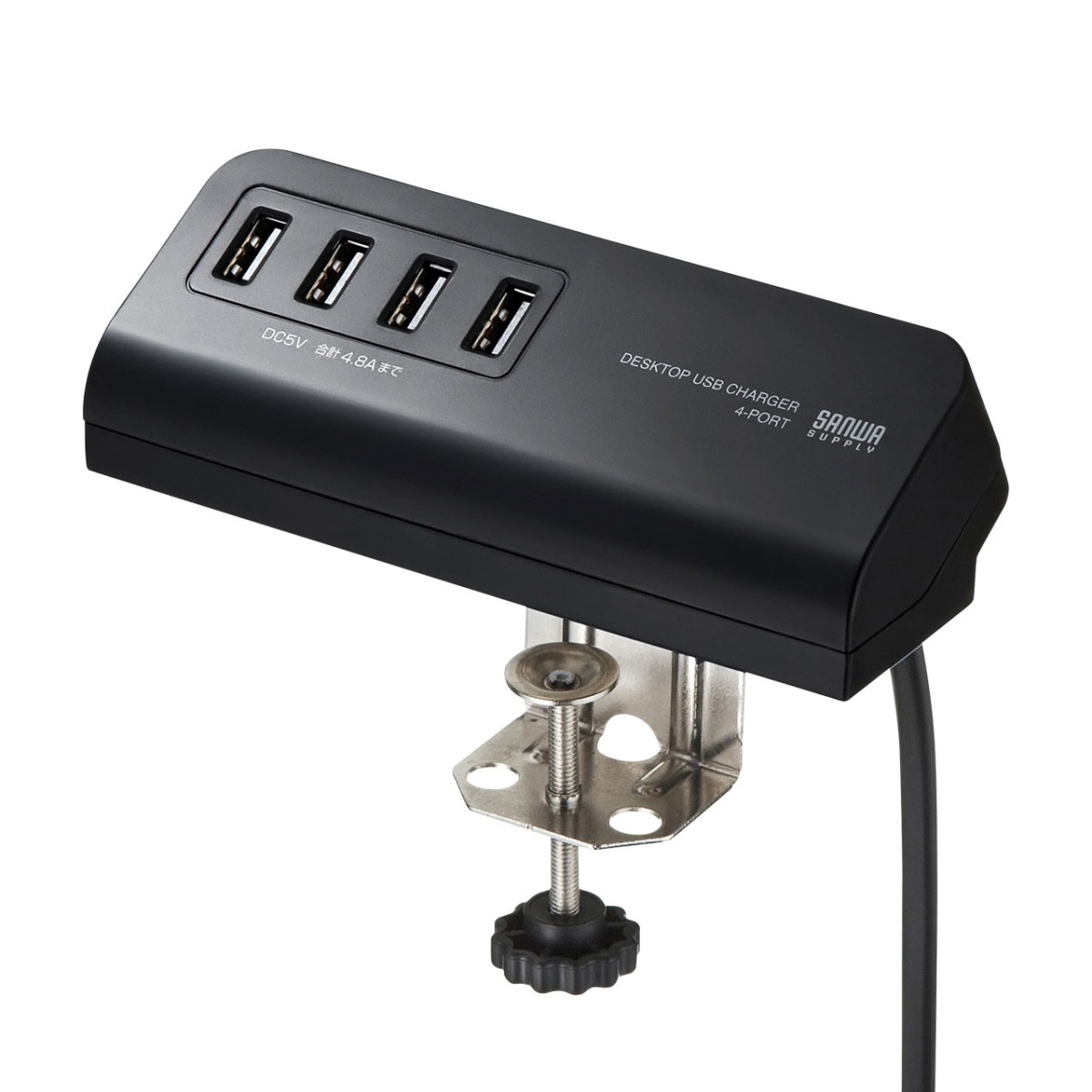 [ACA-IP50BK] �����׼�USB���Ŵ�(USB4�ݡ���/�֥�å�)