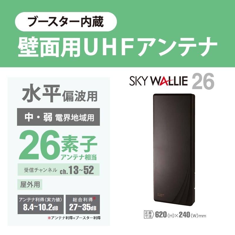 [U2SWLA26B-BB] ���ò�������� ���̼����� �Ͼ�ǥ����������� ʿ�� UHF����ƥ� SKY WALLIE(�������������꡼) �֡���������¢������ �֥�å��֥��󥺡�