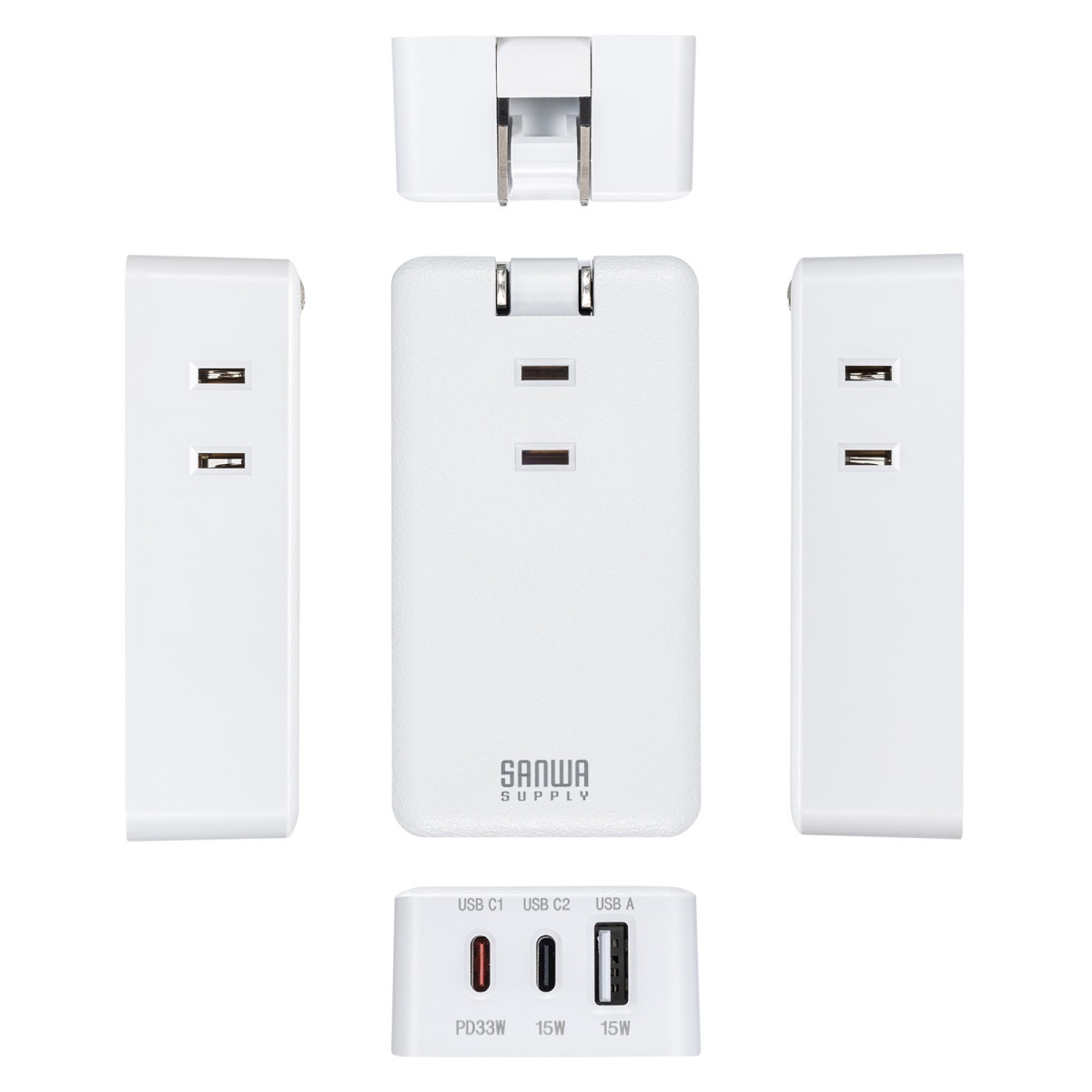 [TAP-MC2A1AC3W] ��Х��륿�å�(AC��3�ĸ�+Type-C��2��USB-A��1��PD33W���ۥ磻��)