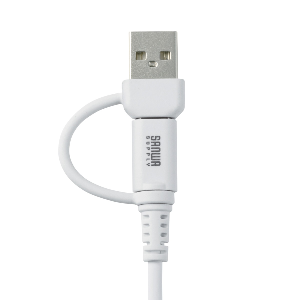 [KU-CCP60ACC10W] USB2.0Type-C�����֥�(CtoA�Ѵ������ץ��դ���PD60W��1m���ۥ磻��)