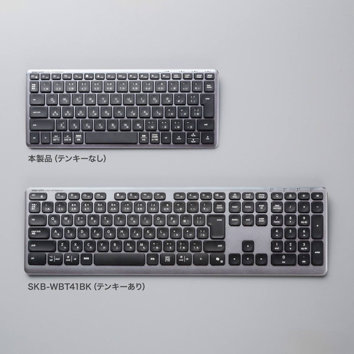[SKB-WBT43BK] Bluetooth+2.4G����ܥ����ܡ��� ����ѥ��ȥ�ǥ�