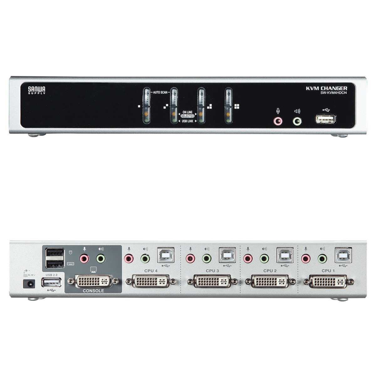 [SW-KVM4HDCN] �ǥ奢����DVI�б��ѥ�����ư���ش�(4:1)