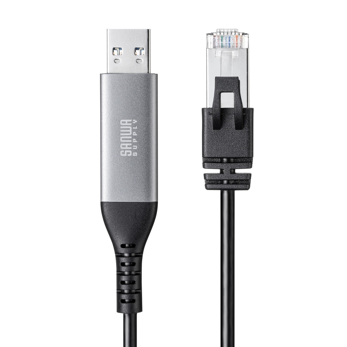 [KB-SL6ALAN02BK] USB A LAN�Ѵ������֥�(Gigabit�б���2m)