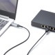 [KB-SL6ALAN02BK] USB A LAN�Ѵ������֥�(Gigabit�б���2m)