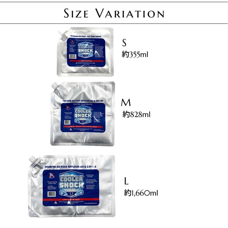 [0854850006121] Cooler Shock Large 3pcs ���å� �����ȥɥ� ����ޡ�