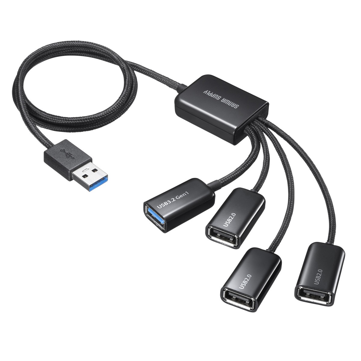 [USB-3H436BK] USB3.2Gen1+USB2.0����ܥϥ�(4�ݡ���)