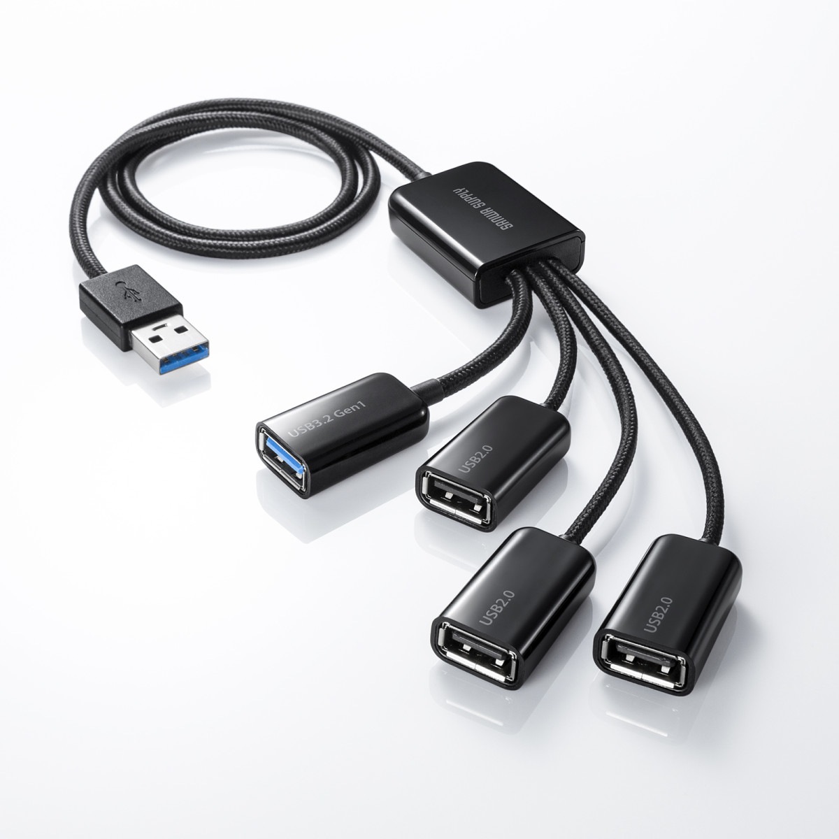 [USB-3H436BK] USB3.2Gen1+USB2.0����ܥϥ�(4�ݡ���)