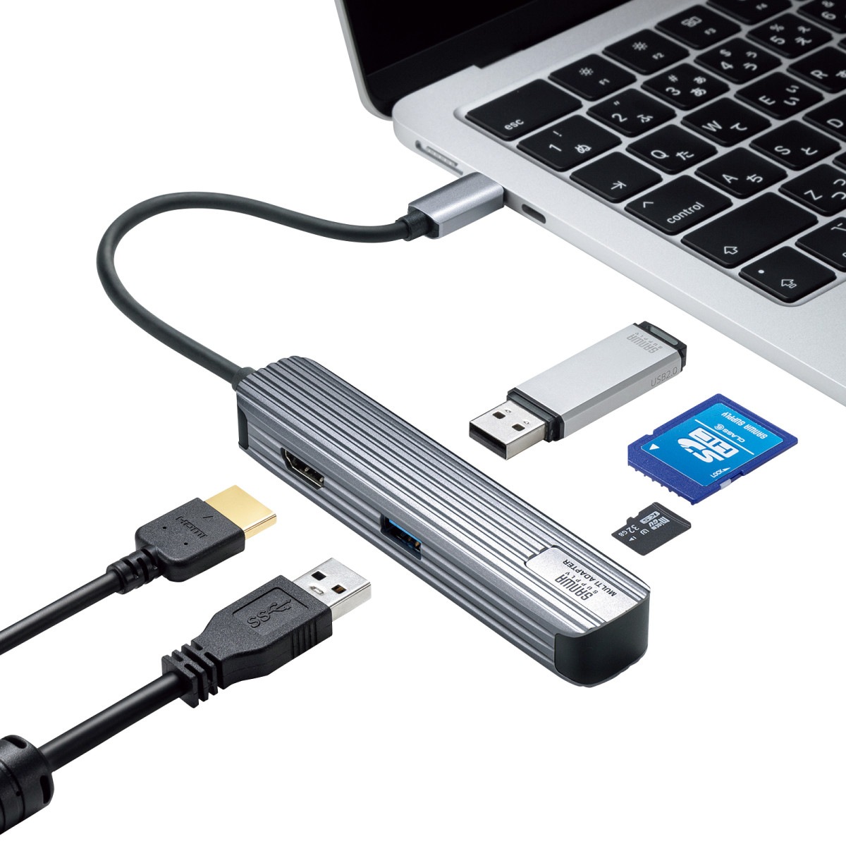 [USB-3TCHC5S] USBType-C�ޥ���Ѵ������ץ�(HDMI+�����ɥ꡼������)