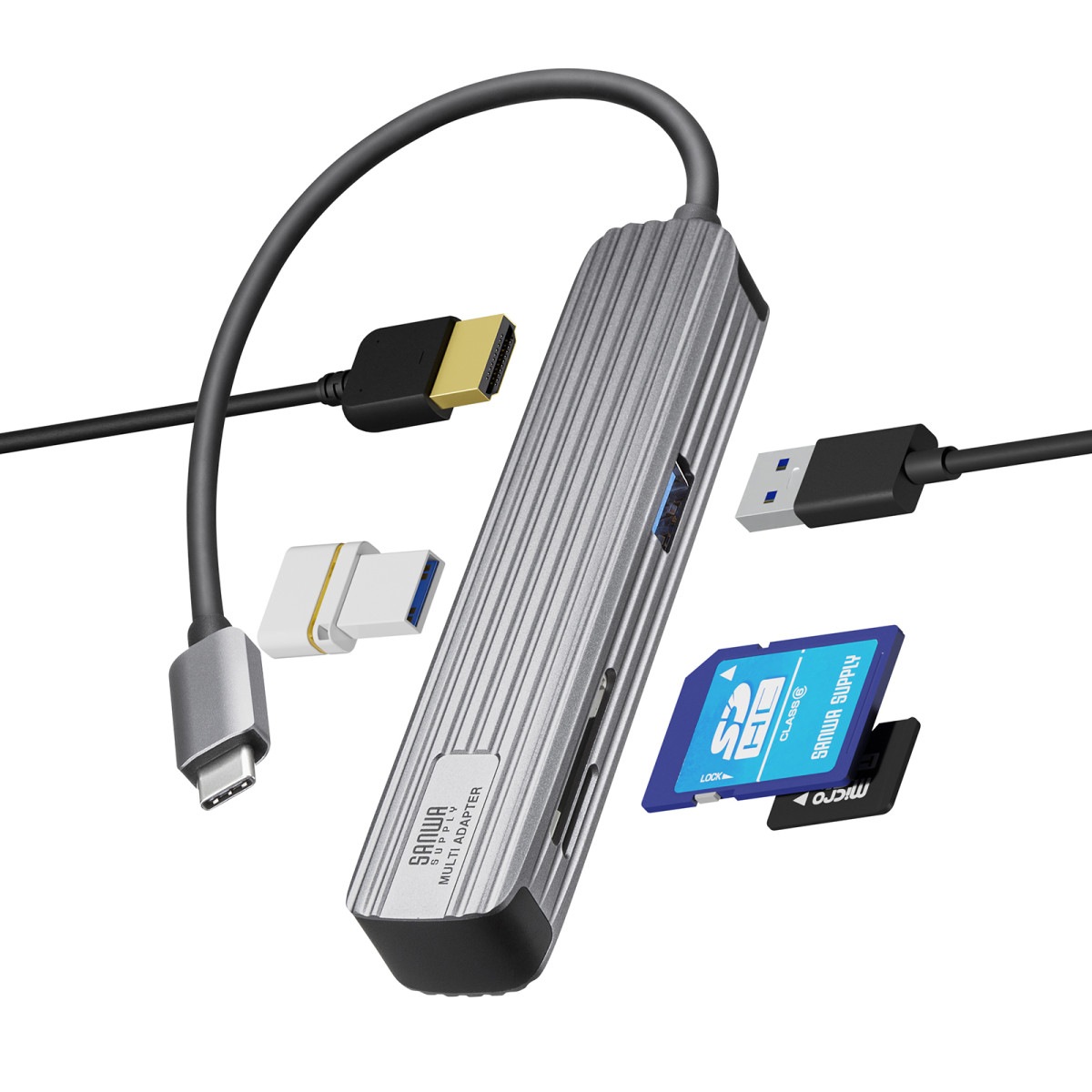 [USB-3TCHC5S] USBType-C�ޥ���Ѵ������ץ�(HDMI+�����ɥ꡼������)