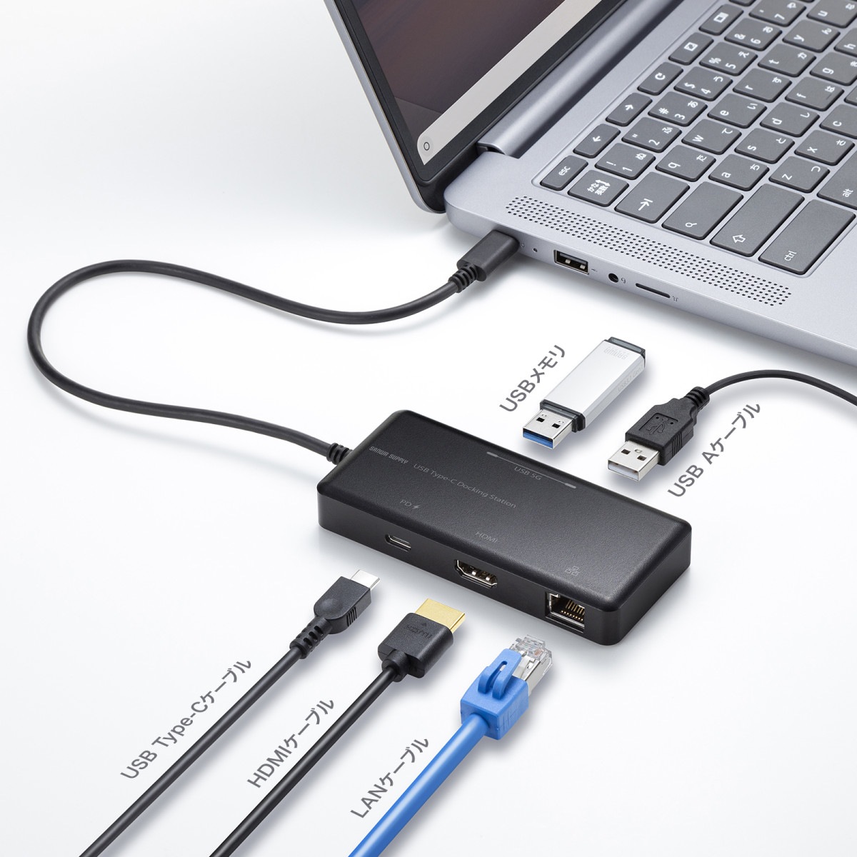 [USB-DKM7BK] USB Type-C �ɥå��󥰥��ơ������