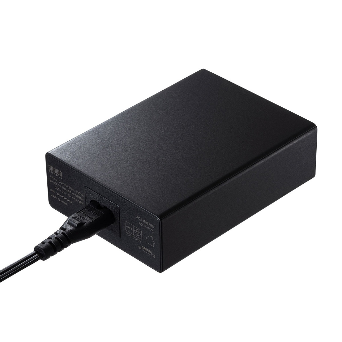 [ACA-IP67BK] USB���Ŵ�(6�ݡ��ȡ����12A���֥�å�)