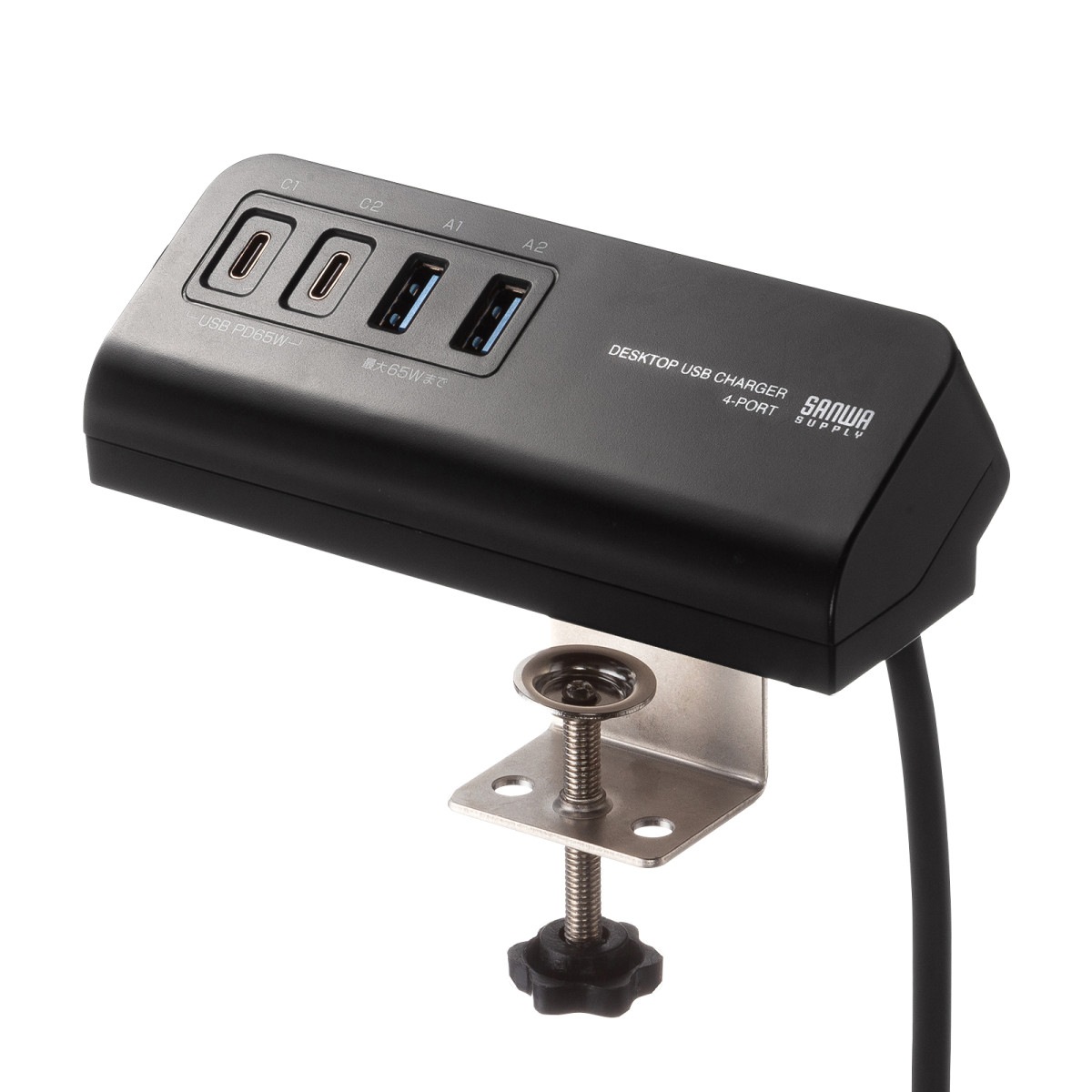 [ACA-PD106BK] USB PD�б������׼�AC���Ŵ�(PD65W��C��2+A��2���֥�å�)