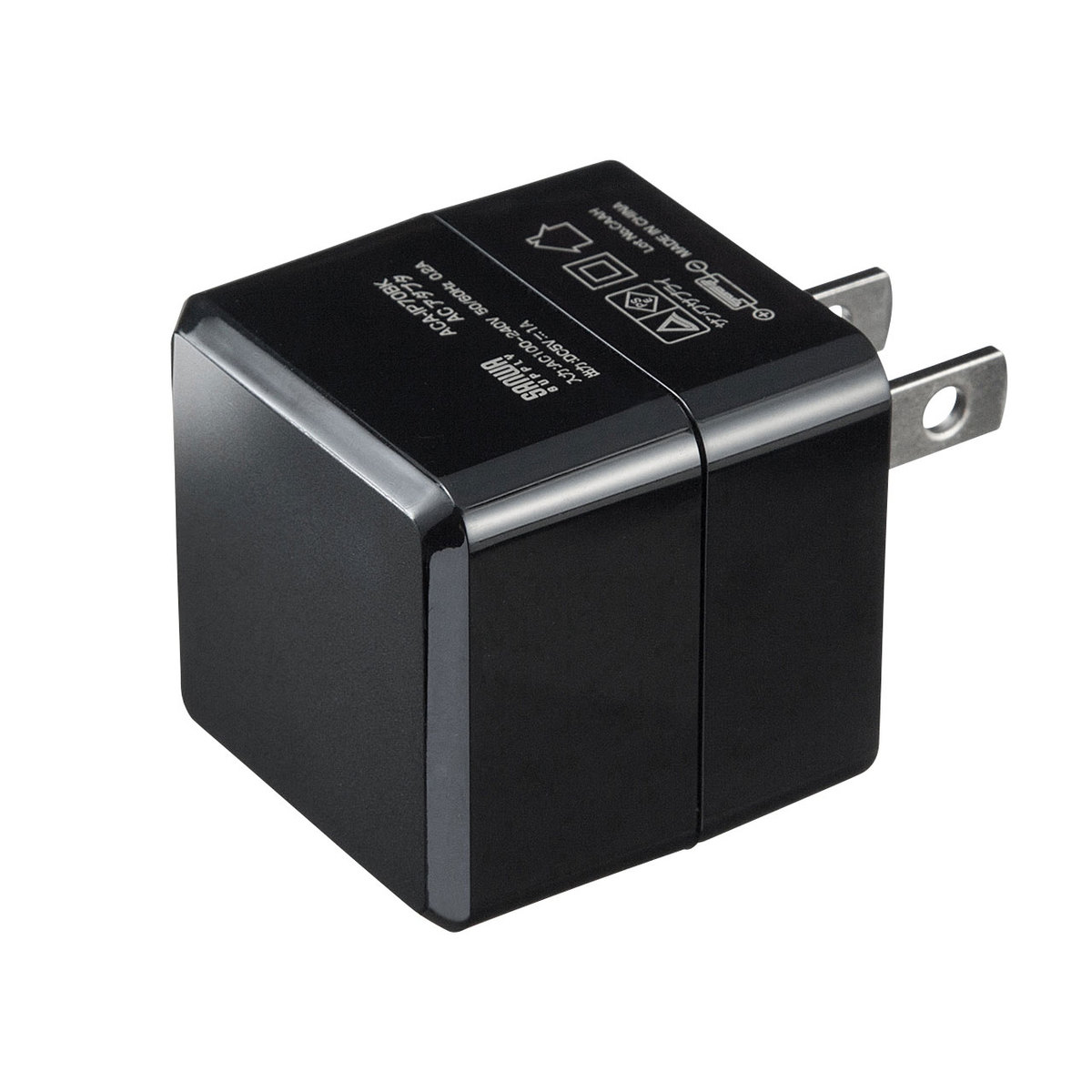 [ACA-IP70BK] ���塼�ַ�USB���Ŵ�(1A�����ѵץ����ס��֥�å�)