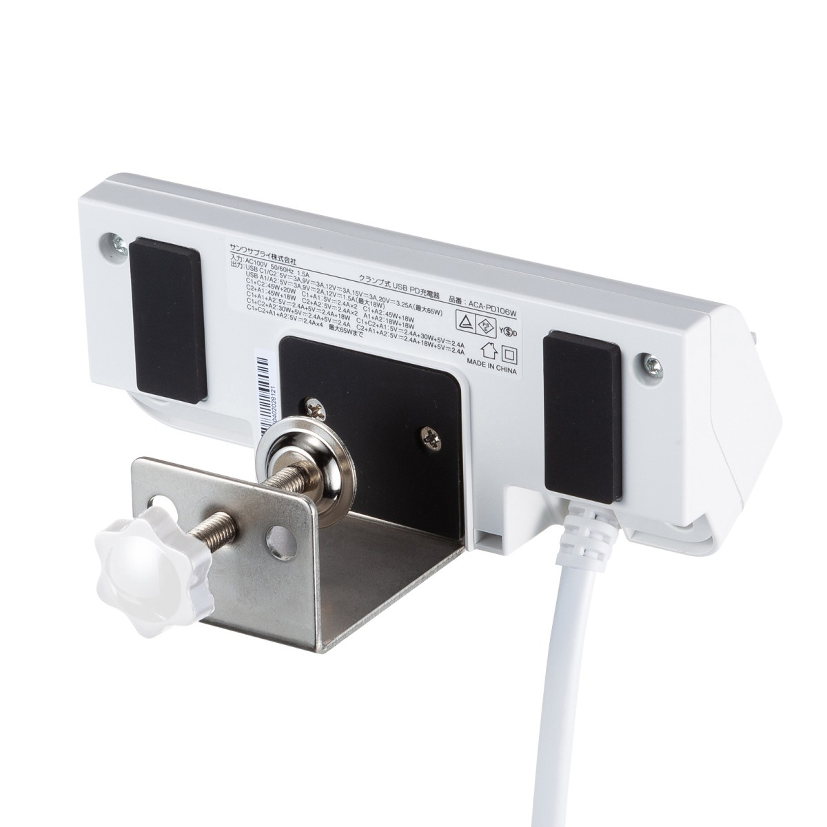 [ACA-PD106W] USB PD�б������׼�AC���Ŵ�(PD65W��C��2+A��2���ۥ磻��)