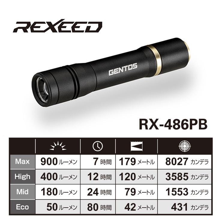 [RX-486PB] REXEED���꡼�� ���ż��ϥ�ǥ��饤�� 900lm��