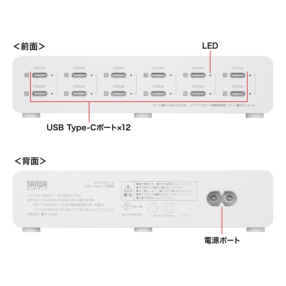 [ACA-PD112] USB PD�б�AC���Ŵ�(12�ݡ��ȡ����144W)