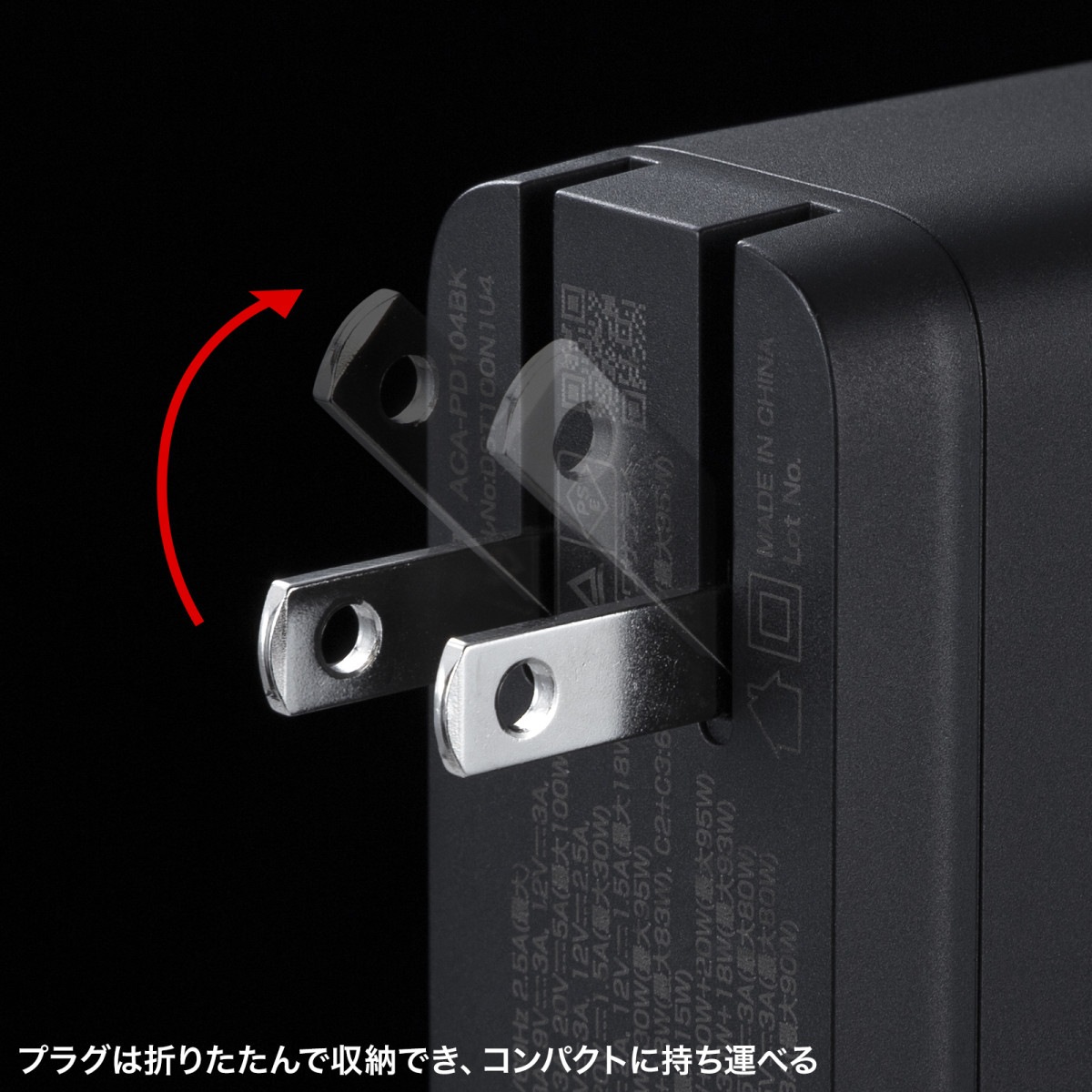 [ACA-PD104BK] USB-C���Ŵ� PD�б� 100W (USB-C��3+USB-A��1)