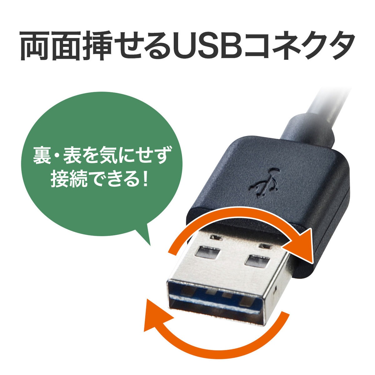[KU-RAA2] ξ���ޤ���USB�����֥�(A-A�����ס�2m���֥�å�)