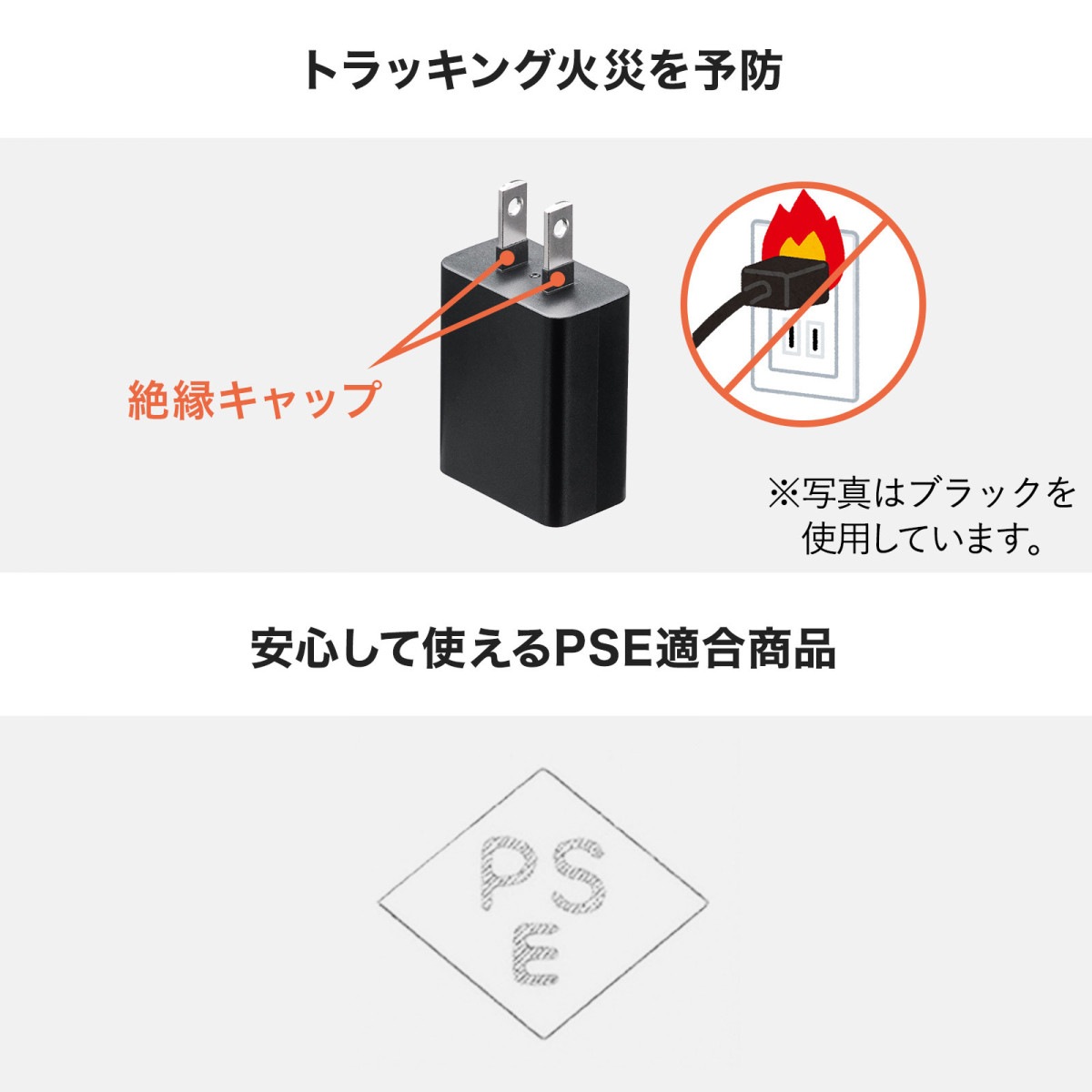 [ACA-IP86W] USB���Ŵ�(1A���ۥ磻��)