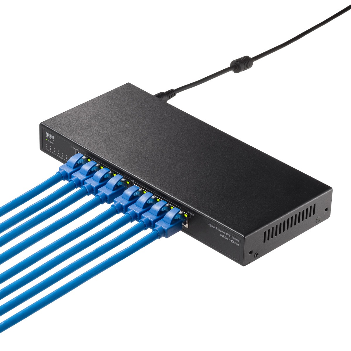 [LAN-GIGAPOE82] �����ӥå��б�PoE�����å��󥰥ϥ�(8�ݡ���)