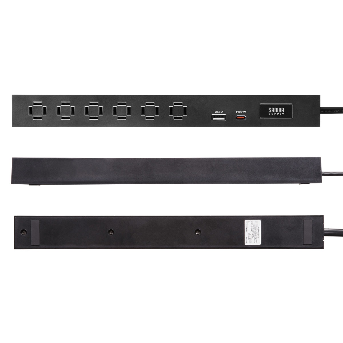 [TAP-SLIM6UC-3BK] ����ॿ�å�(AC6�ĸ���A1+C1��PD33W��3m���֥�å�)