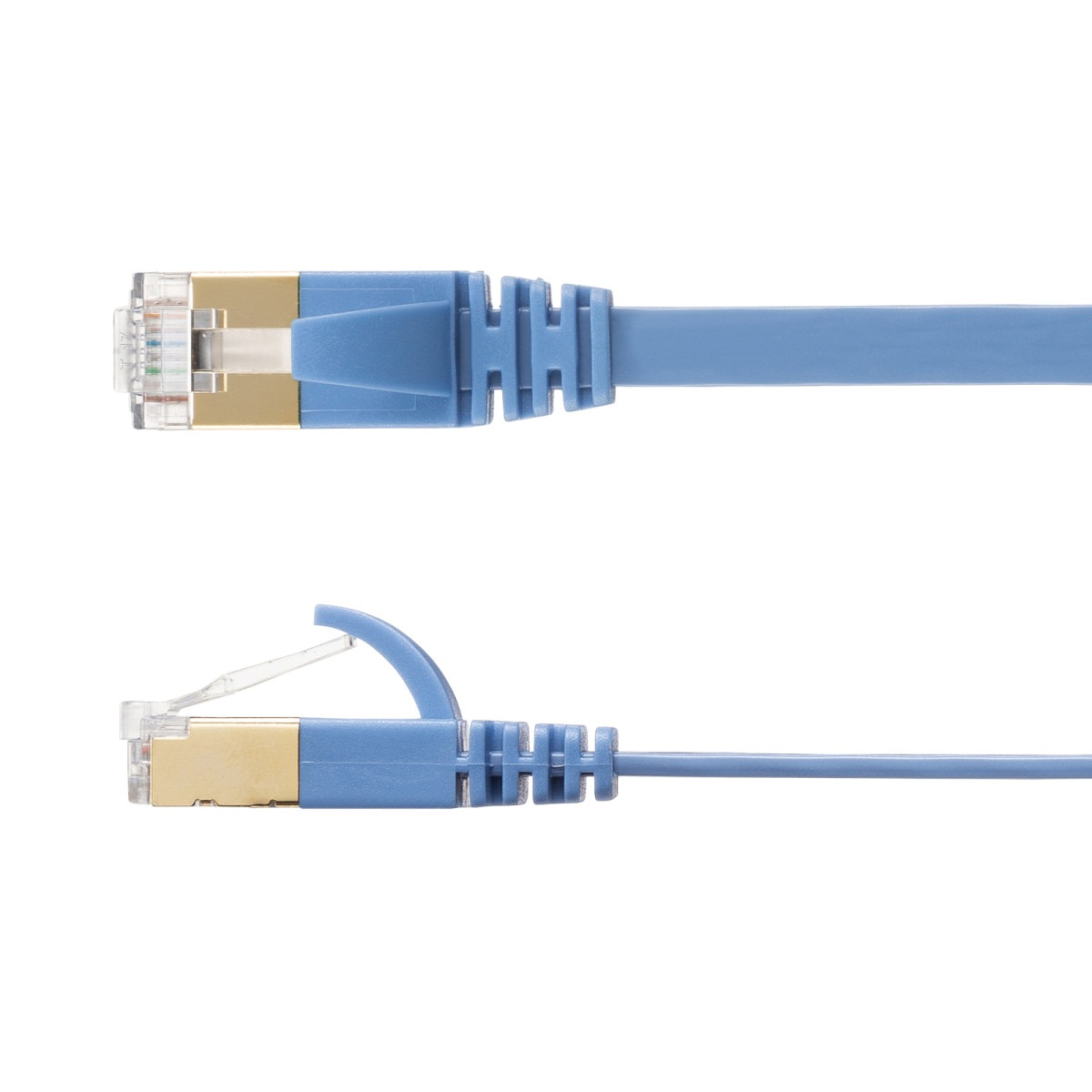[KB-FLU7-005BL] CAT7�ե�å�LAN�����֥�(0.5m���֥롼)