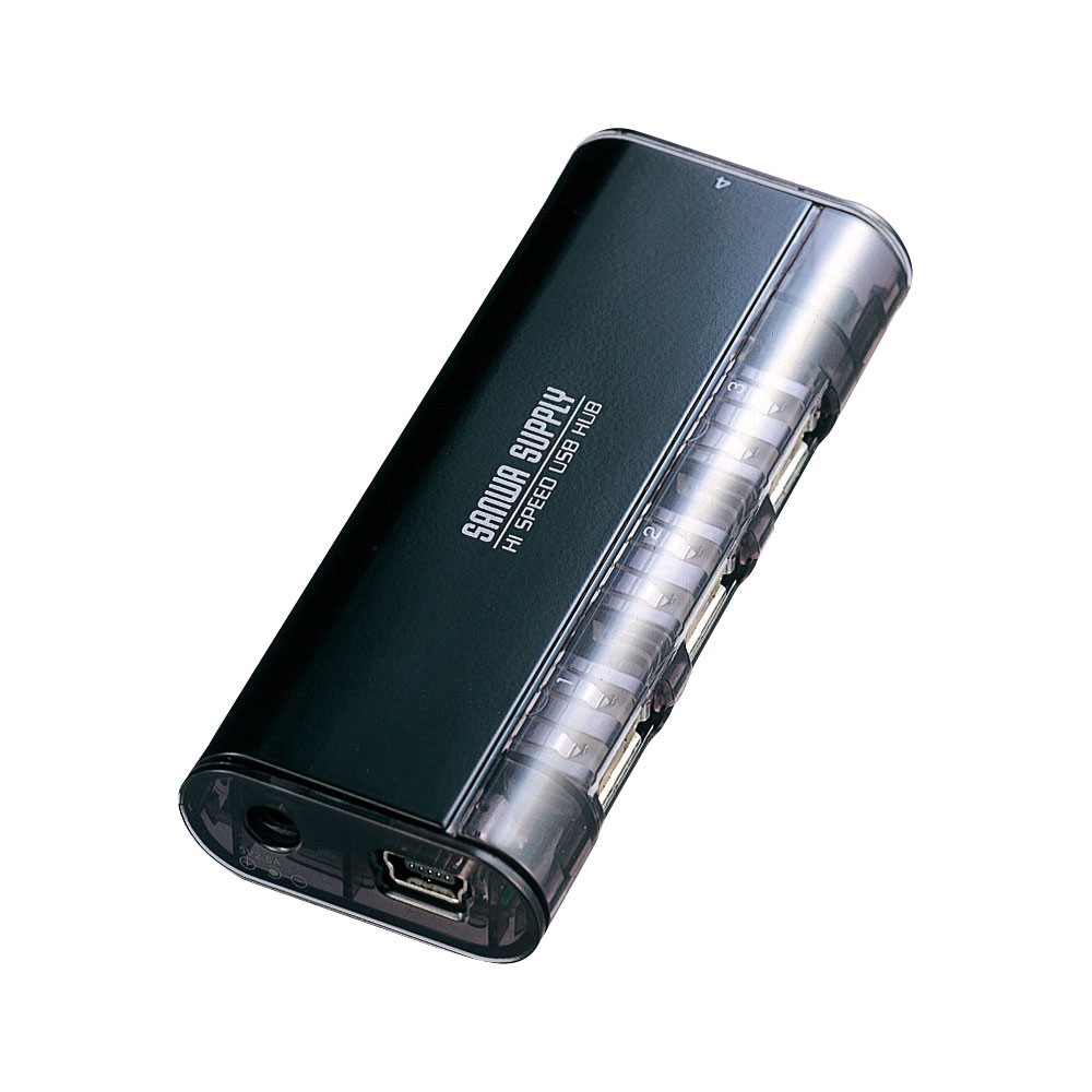 [USB-HUB225GBKN] USB2.0�ϥ�(4�ݡ��ȡ������ա��֥�å�)