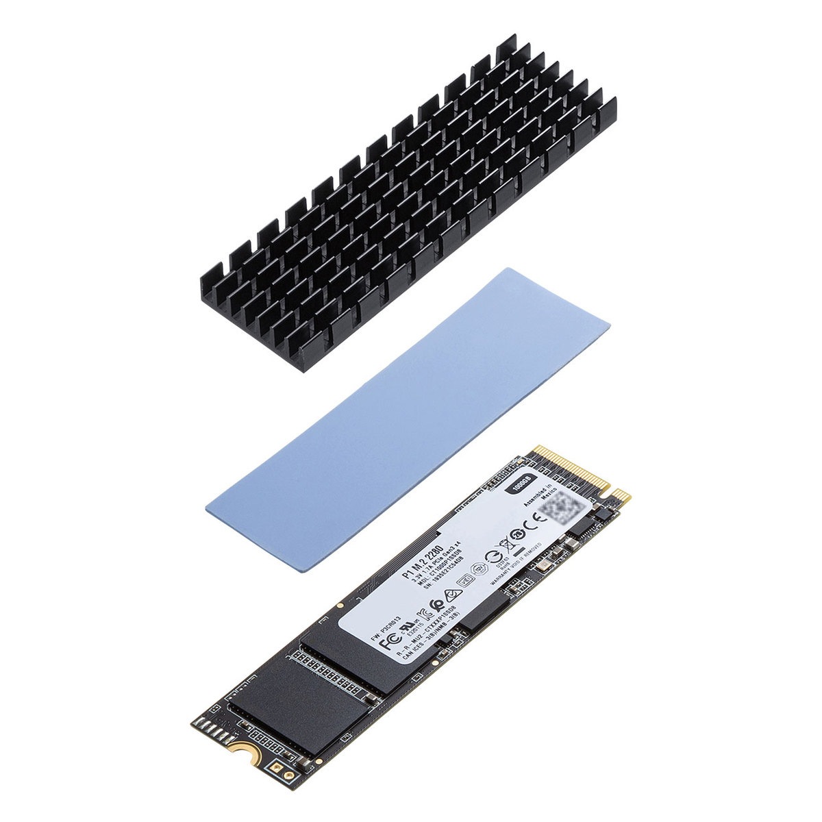 [TK-HM5BK] M.2 SSD�ѥҡ��ȥ���(�֥�å�)