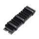 [TK-HM5BK] M.2 SSD�ѥҡ��ȥ���(�֥�å�)