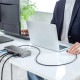 [USB-CVDK20] �ɥå��󥰥��ơ������(HDMI/DisplayPort��4K��3���̽����б�)